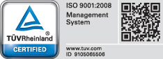 TUV Rheinland Certified & ISO 9001-2008 Management System